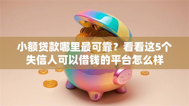 小额贷款哪里最可靠？看看这5个失信人可以借钱的平台怎么样