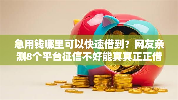 急用钱哪里可以快速借到?网友亲测8个平台征信不好能真真正正借到钱盘点 急用钱哪里可以快速借到?网友亲测8个平台征信不好能真真正正借到钱盘点