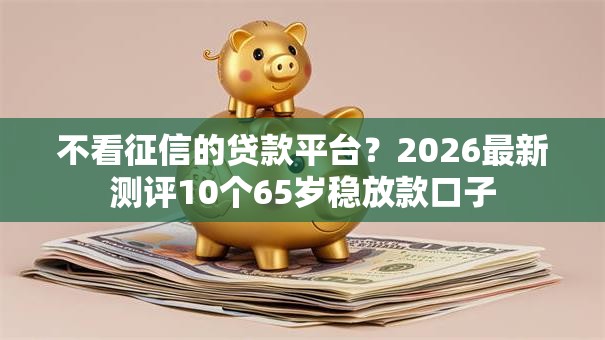 不看征信的贷款平台？2026最新测评10个65岁稳放款口子